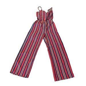 Stripped jump suit S NWT